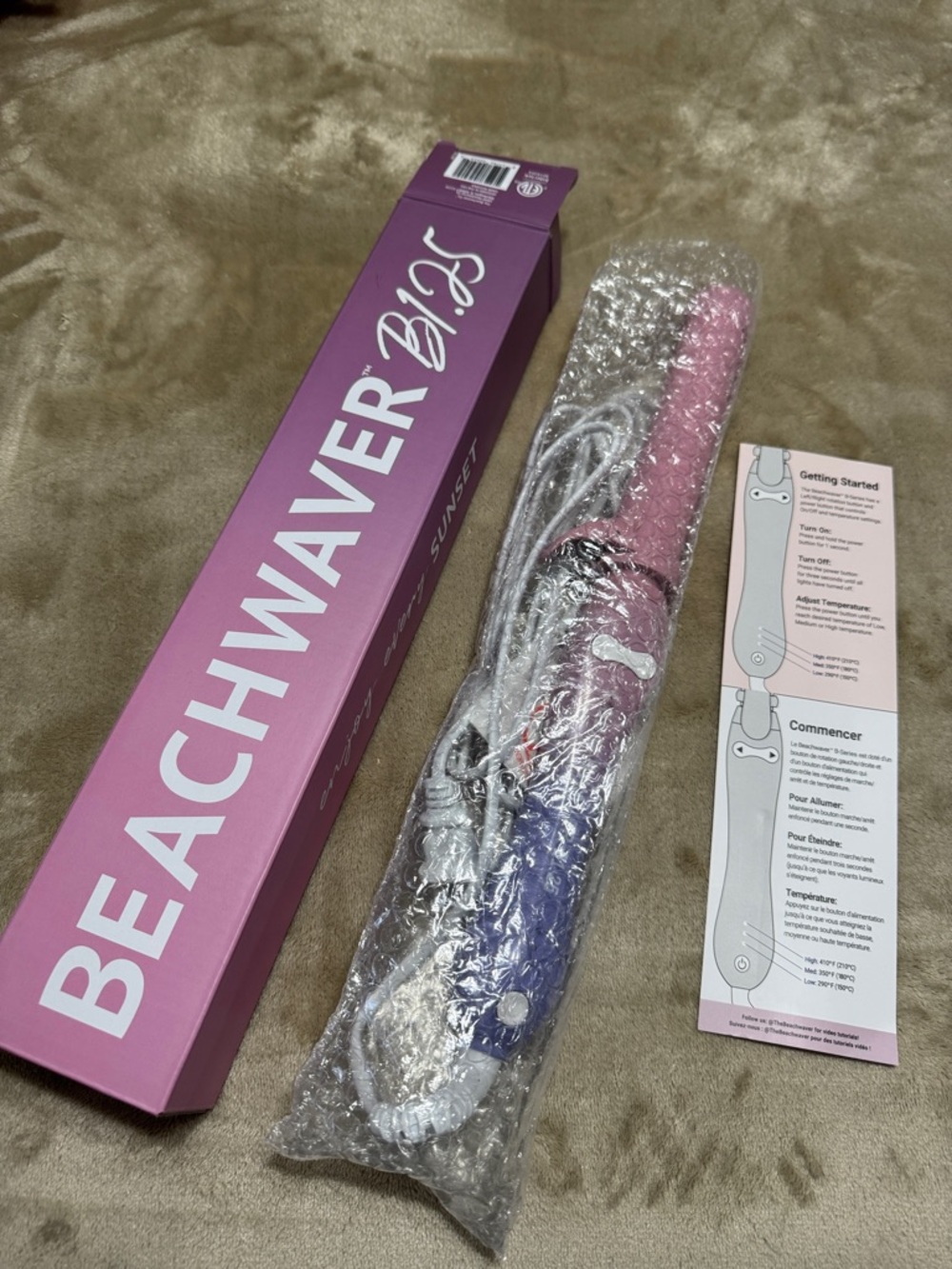 The Beachwaver Co. Pink and Purple Beachwaver S1.25" Styling Iron